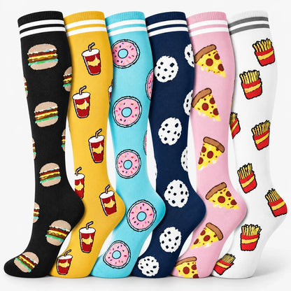 ErgiloColor - Glädjefyllt 6-pack stödstrumpor